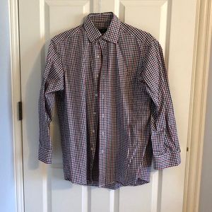 Men’s button down checked shirt